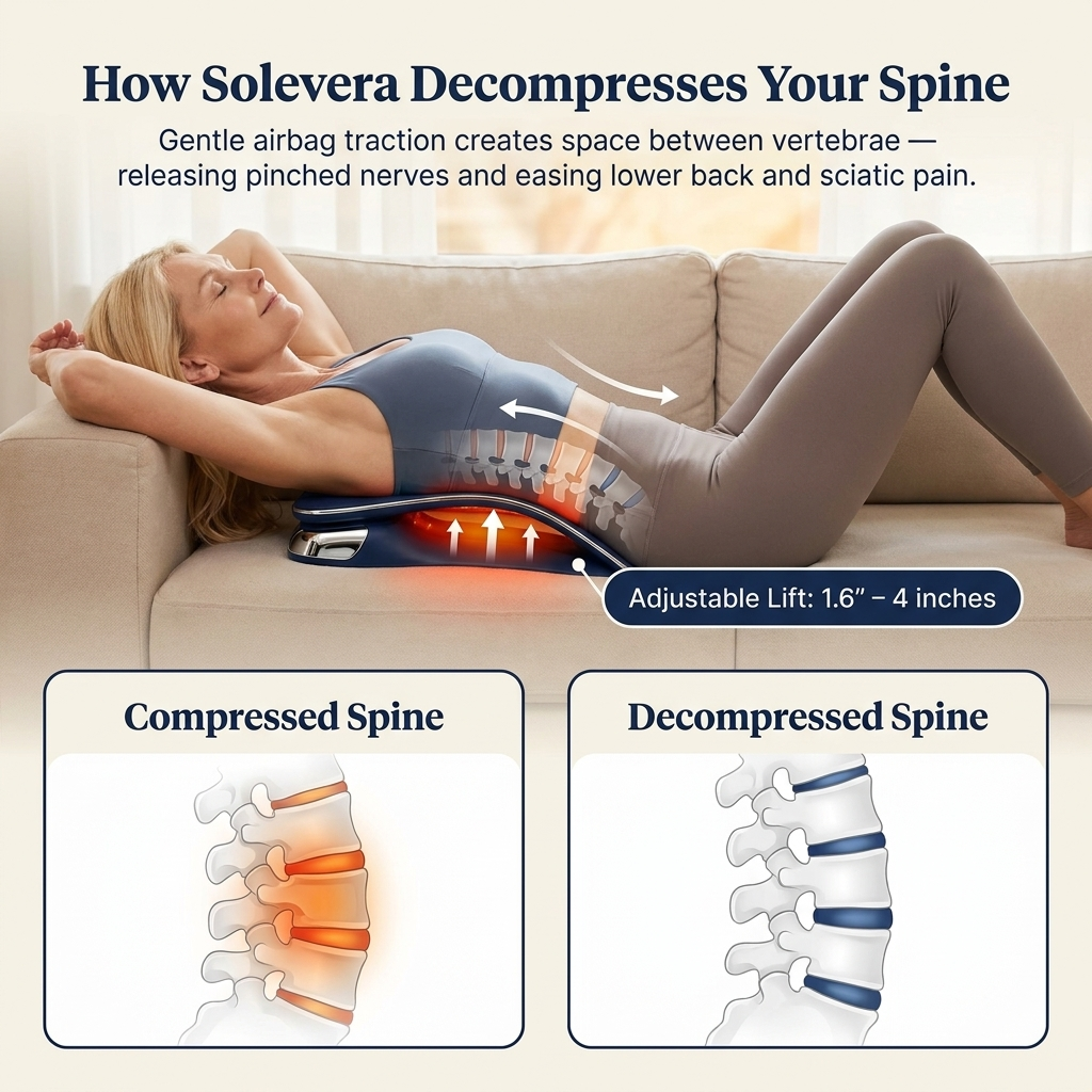 Sciatica & Lower Back Lumbar Red Light Therapy Device